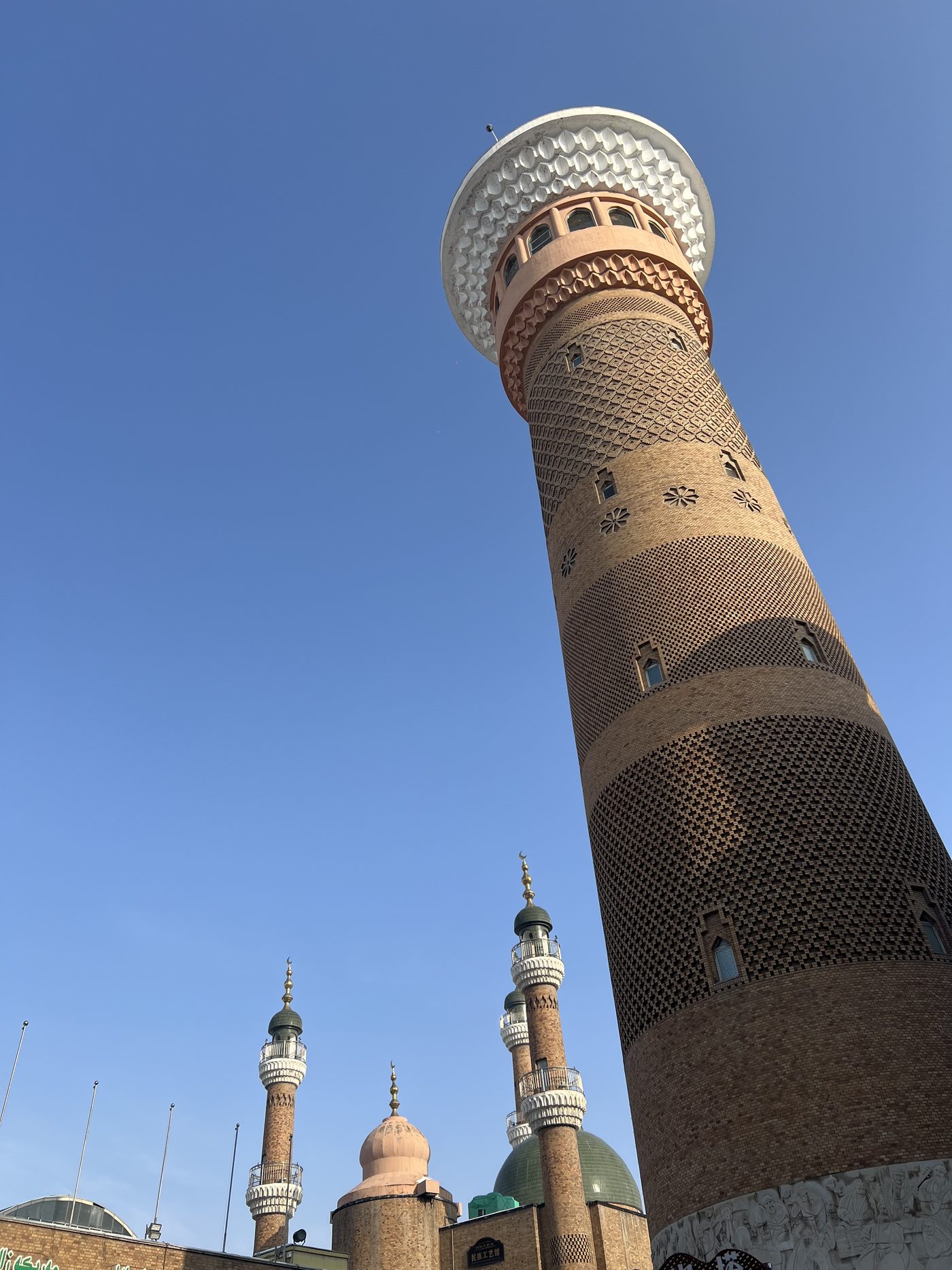 The iconic tower at Urumqi's International Grand Bazaar