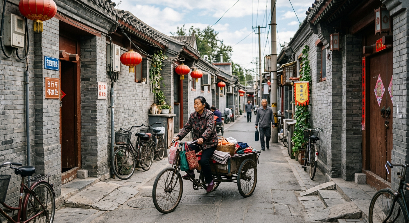Walking through Beijing's hutongs