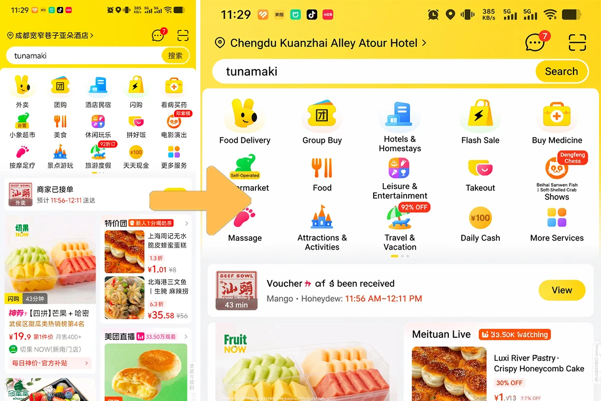 Screenshot translation