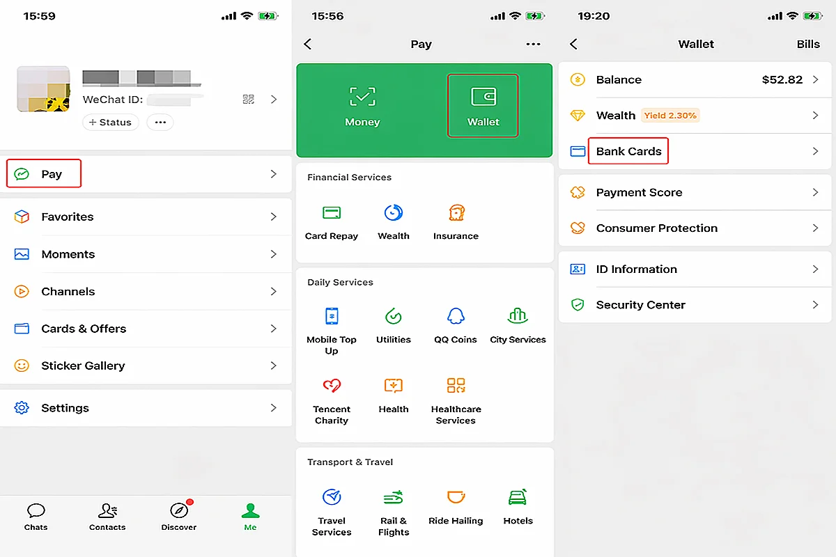 WeChat setup