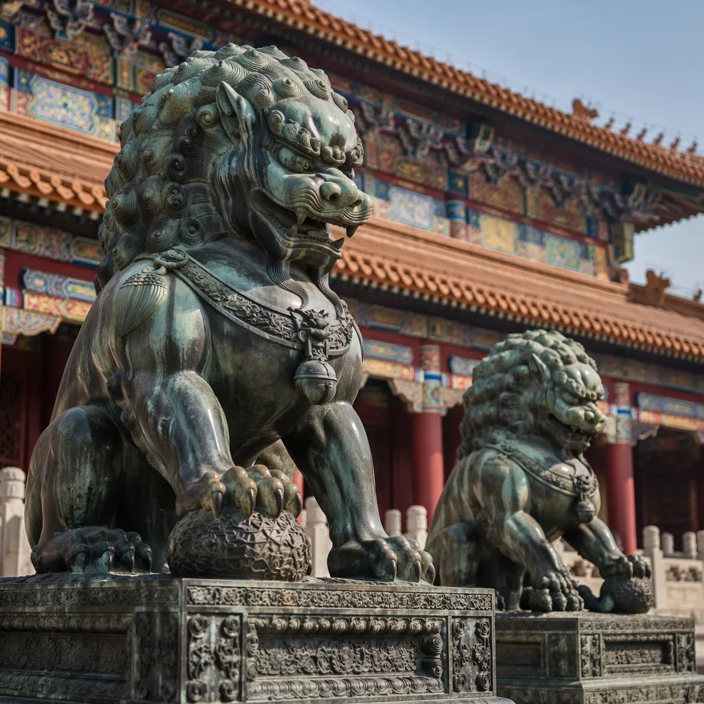 Bronze Lions of the Forbidden City