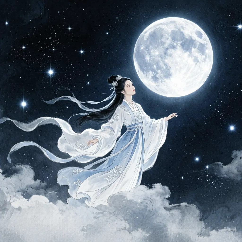 Chang'e Flying to the Moon