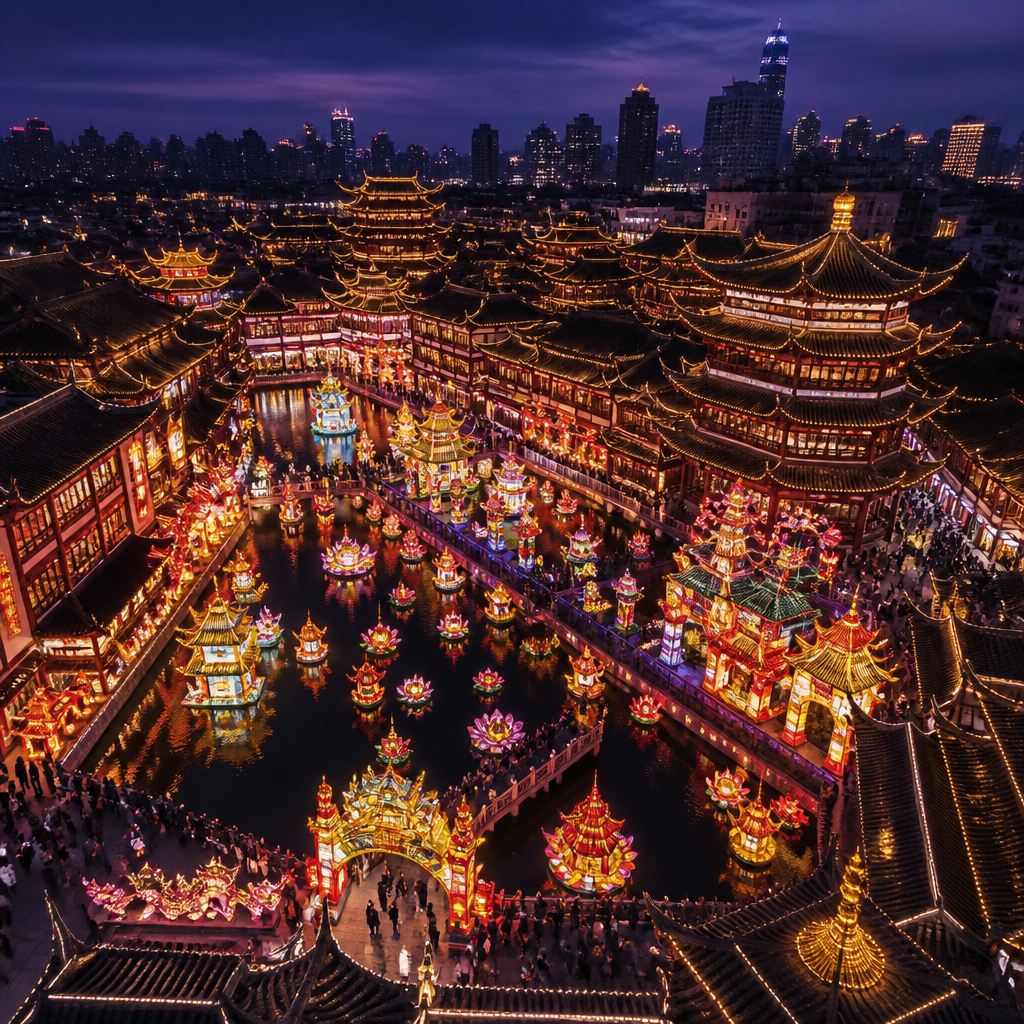 Yuyuan Lantern Panorama