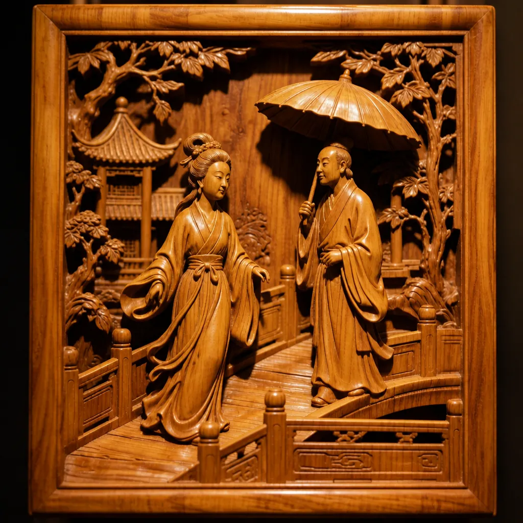 Dongyang Wood Carving of White Snake Legend